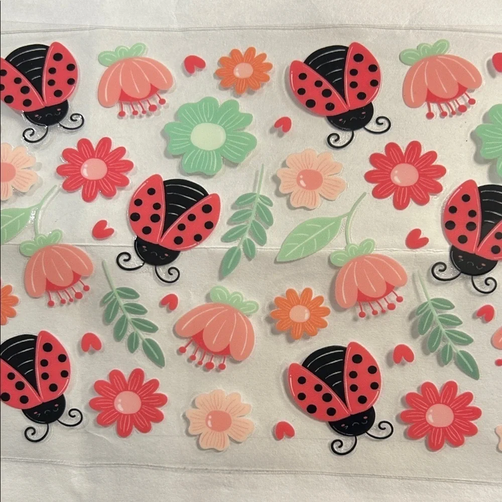 Ladybug Cup Decal 192